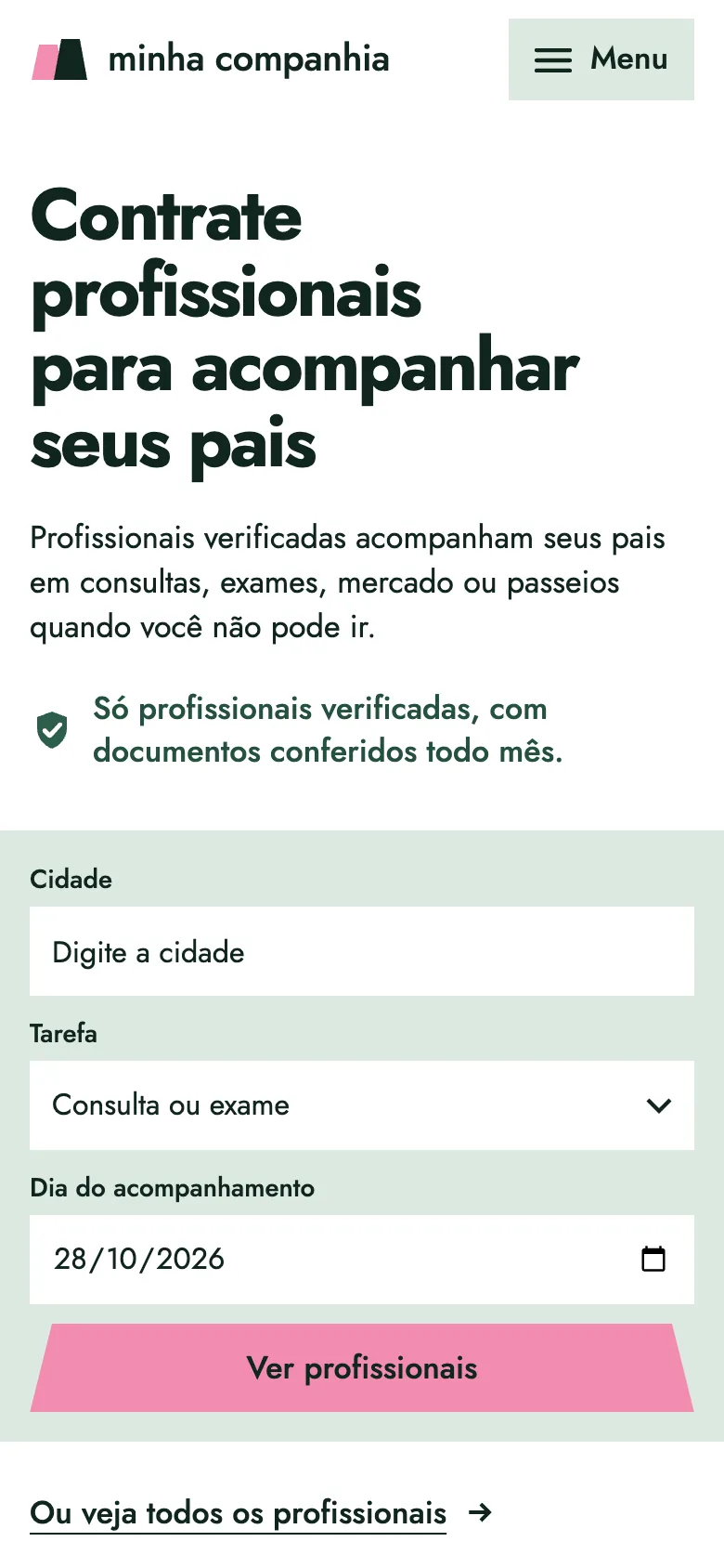 Minha companhia, phone