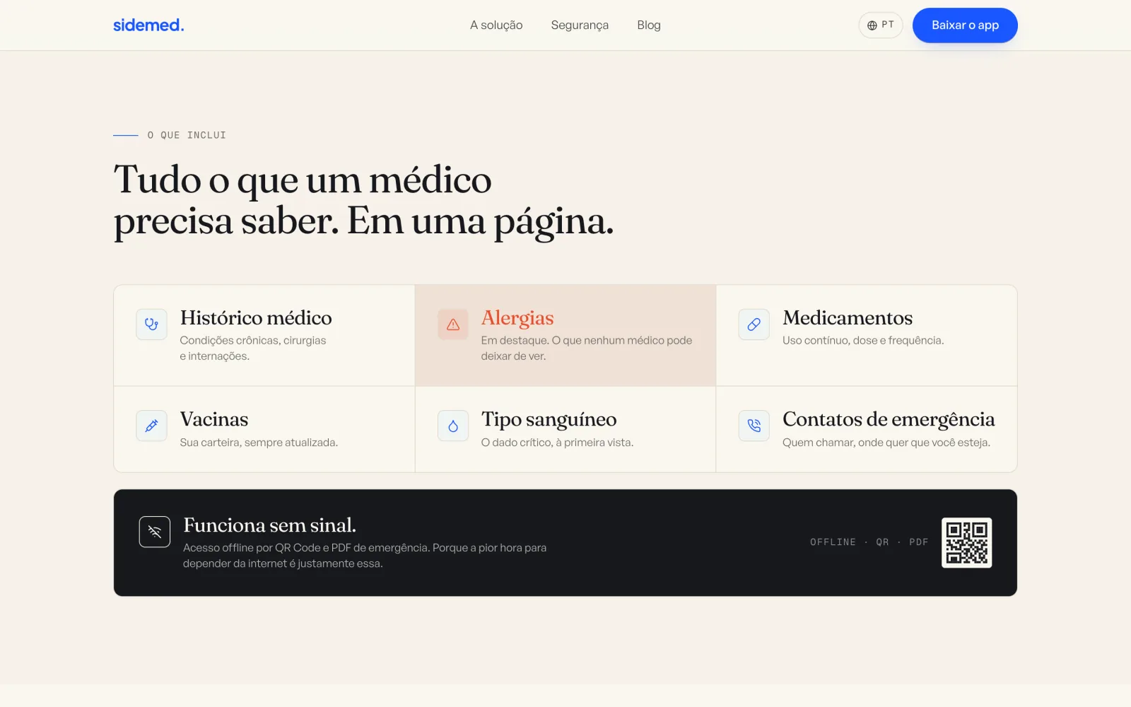 Tudo o que um médico precisa saber, numa página.